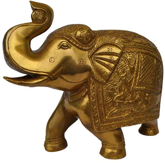 Brass Elephant Statue For Gift and Decoration by Aakrati