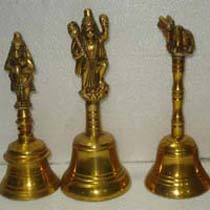 Aakrati Brass Bells, for Temple, Feature : Indian