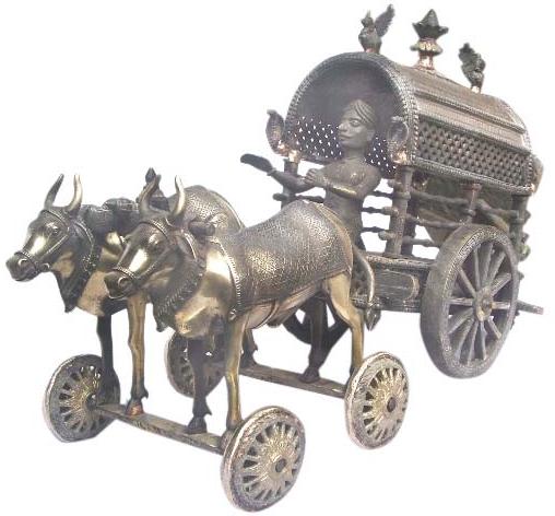 Brass Bull Cart