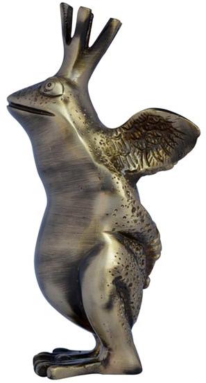 Aakrati Brass Frog Statue