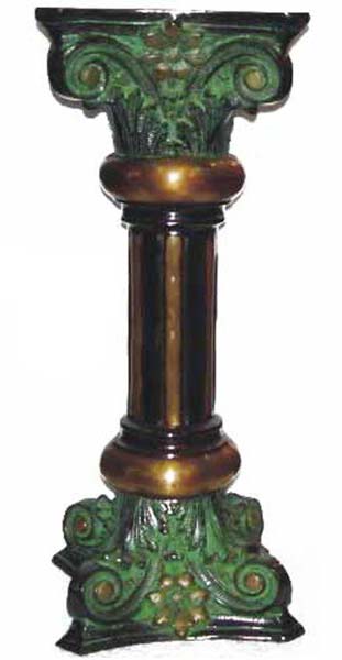 Brass Side Stool Corner Stand- furniture by aakrati