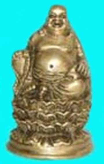 Brass Statue of Laughing Buddha