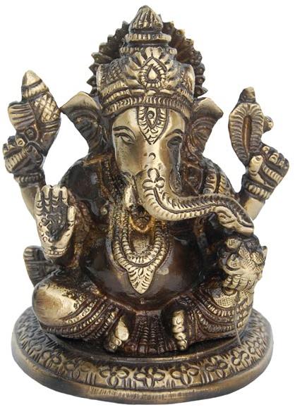 Ganesha Brass Statue for home and office temple
