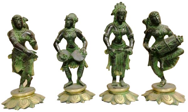 Attractive Four Lady Dancing Set made in brass metal