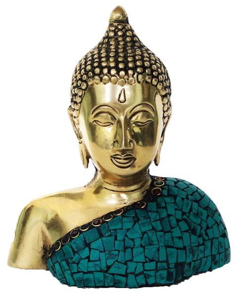 Lord Buddha Decorative Showpiece in Brass Metal