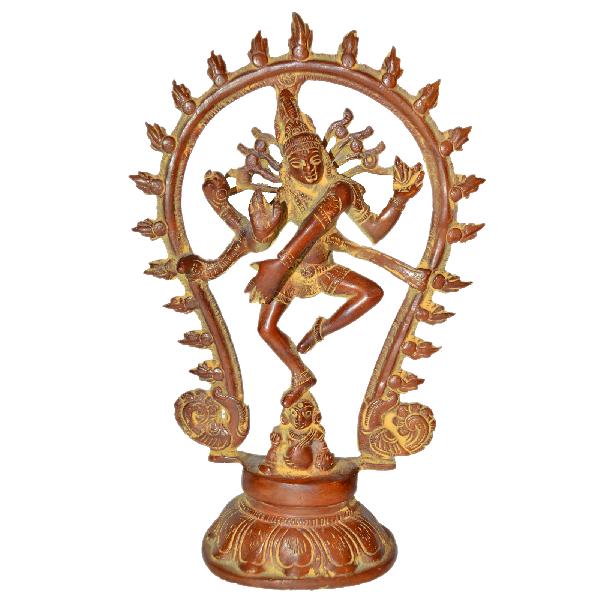 Lord Shiva (Natraj) in Dancing Position Statue of Brass By Aakrati