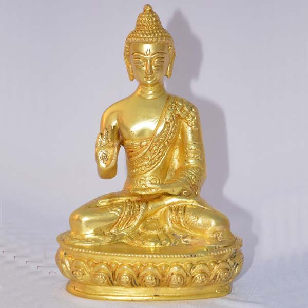 Sitting Buddha statue a indian handmade metal handicrafts