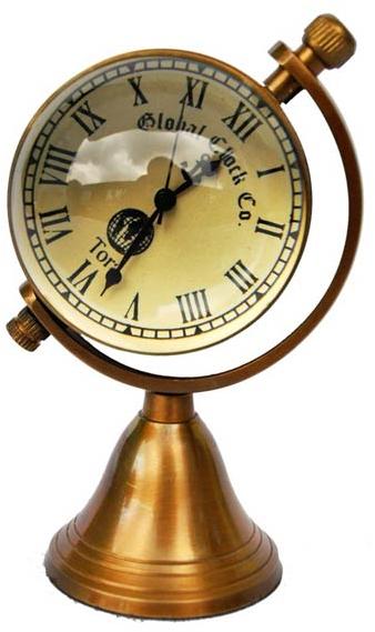 Table Clock Globe Shape for Gift, Width : 2.0 inch