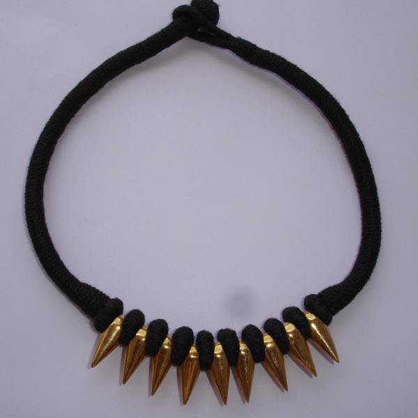 Antique Look Spike Necklace