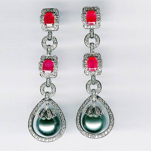 Riyo Gems Diamond Earrings- Wge-44