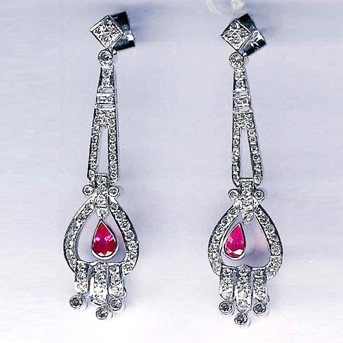 Riyo Gems Diamond Earrings- Wge-48