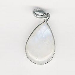 Silver Bezel Stone Pendant Pba-16