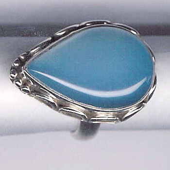 Silver Cabochon Stone Rings- R-174