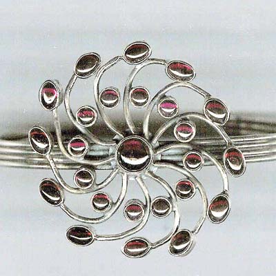 Riyo Gems Silver Cuff Bracelet Cuff-1