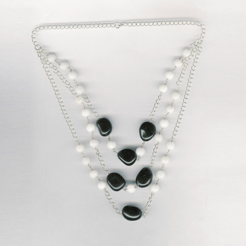 Silver Gemstones Necklace Sgm-5