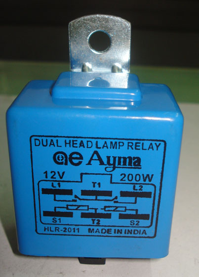Automotive Dual Head Lamp Relays