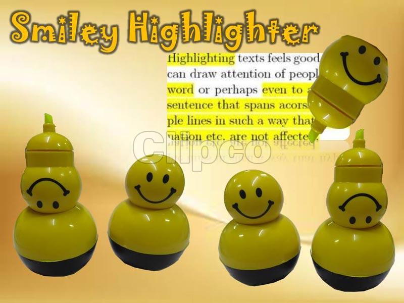 Plastic Smiley Highlighter, for Gift, Feature : Nice Colour, Smooth