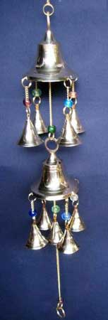 Silver Metal Bell Wall Hanging