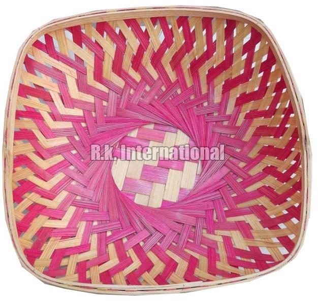 Square Bamboo Basket, for Fruit Market, Home, Kitchen, Stores, Vegetable Market, Feature : Easy To Carry