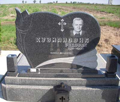 Cement russian model granite tombstone, Size : 120X240cm, 150X240cm, 60X180cm