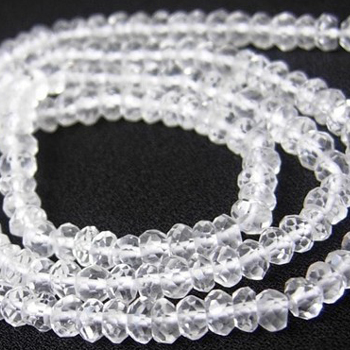 Crystal Faceted Rondelle Beads