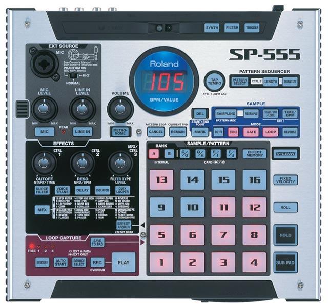 Roland SP-555 Digital DJ Turntable Creative Sampler