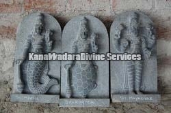 Black Stone Dasavatharam Statue