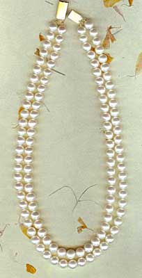 2 Strand Pearl Necklace