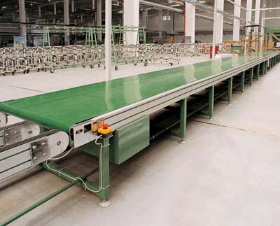 100-200 Kg Polished belt conveyor, Belt Length : 10-20 Feet, 20-30 Feet, 30-40 Feet