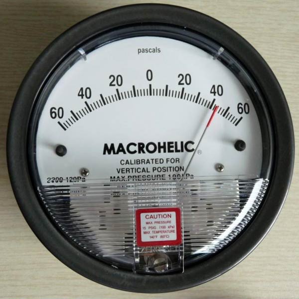 Metal Low Pressure Differential Gauge