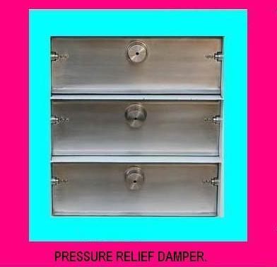  Metal Polished Pressure Relief Damper, for Industrial