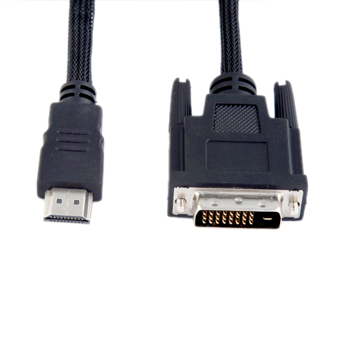 JH06  HDMI MALE TO DVI MALE CABLE 18+1