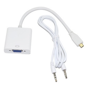 JH18 MICRO HDMI MALE TO VGA FEMALE WITH SOUND ADAPTER