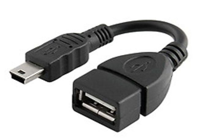 JU07/9 USB MINI TO USB FEMALE OTG CABLE