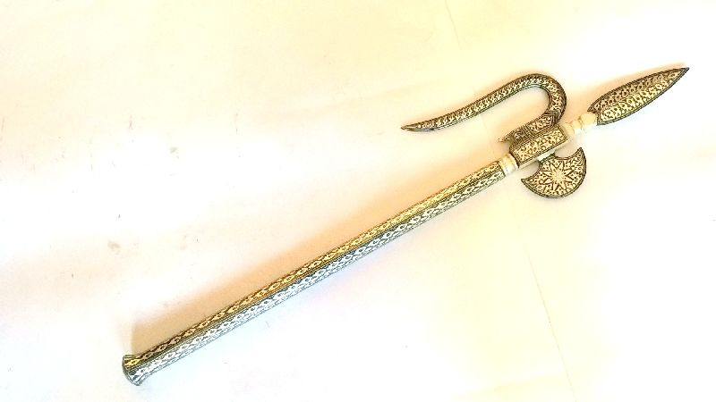 Indo Persian Mughal Axe Elephant Controller Ankush Silver