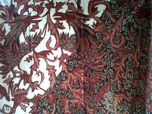 Burung Hong Hand Painted Batik Fabric