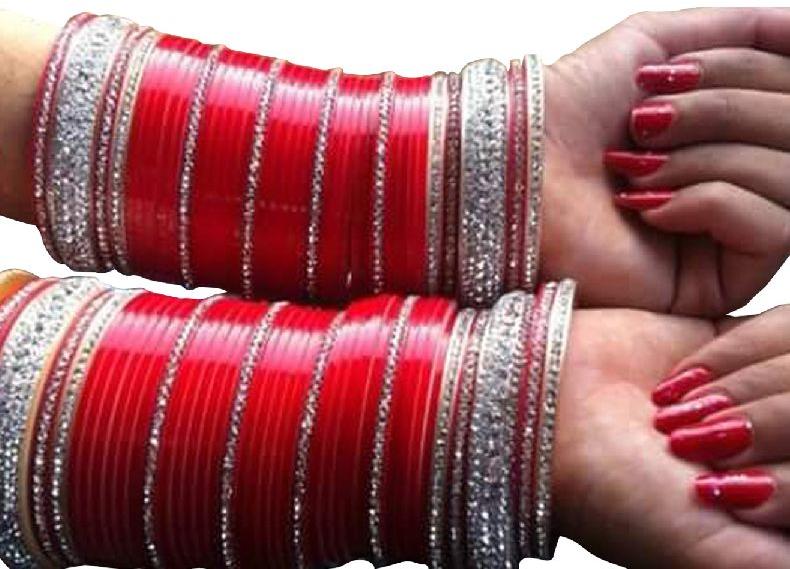Indian bangles bangles, Color : Red