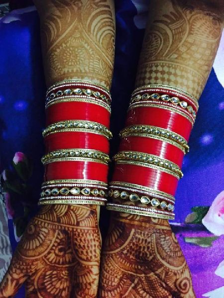 Shahihandicraft Wedding Bangles online, Color : Red