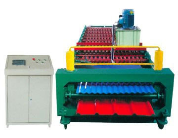 DOUBLE LAYER COLOR STEEL ROOF PANEL ROLL FORMING MACHINE