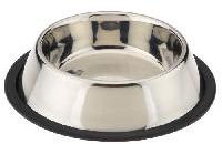 Round Stainless Steel dog bowl, Pattern : Plain