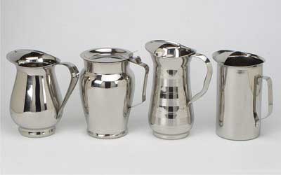 Polished Stainless Steel Jug, for Serving Water, Feature : Corrosion Resistance, Good Quality