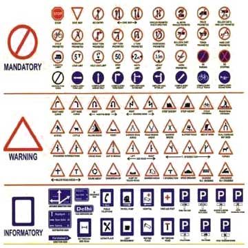 Mandatory Traffic Signs at Best Price in Delhi - ID: 153721 ...