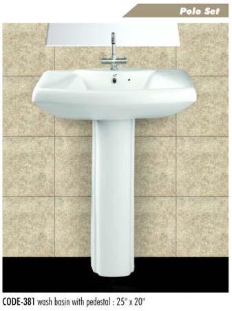 Polo Set Pedestal Wash Basin