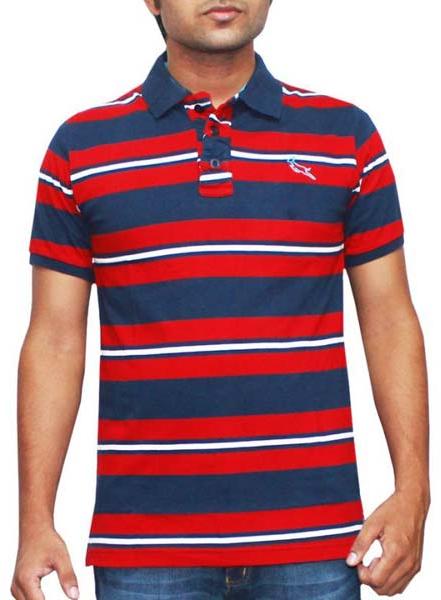 Mens Cotton Knitted Polo T-Shirt