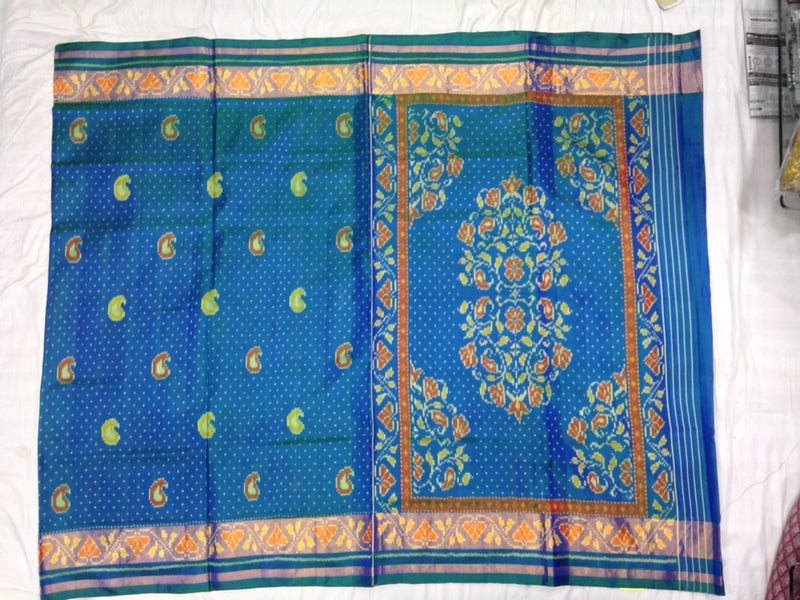 Blue Patola Saree