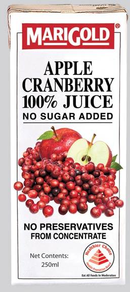 Marigold 100% Apple Cranberry Juice