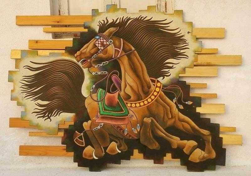 HORSE Sand Painting (Big), Style : HANDMADE