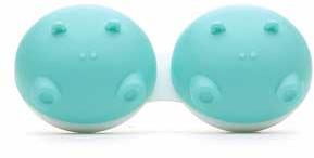 Aqua Hippo 3D Contact Lens Cases