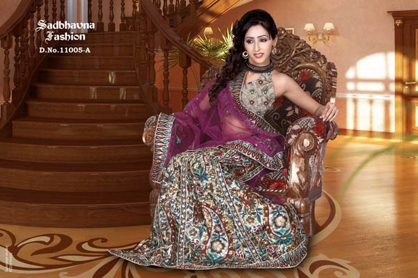 Lehenga style saree