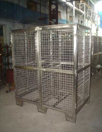 Stainless Steel Cage Trolley